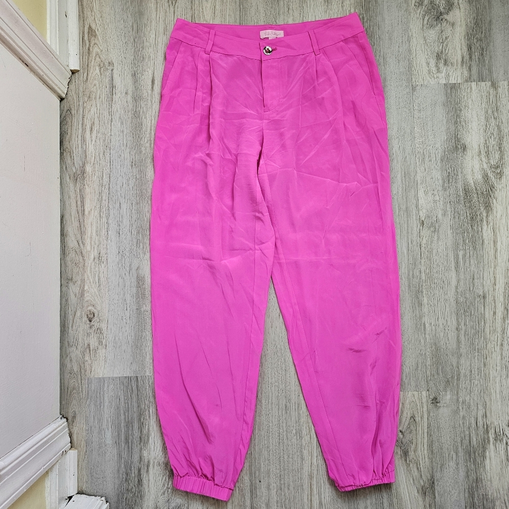 Lilly Pulitzer Silk Casual Jogger Pants 4